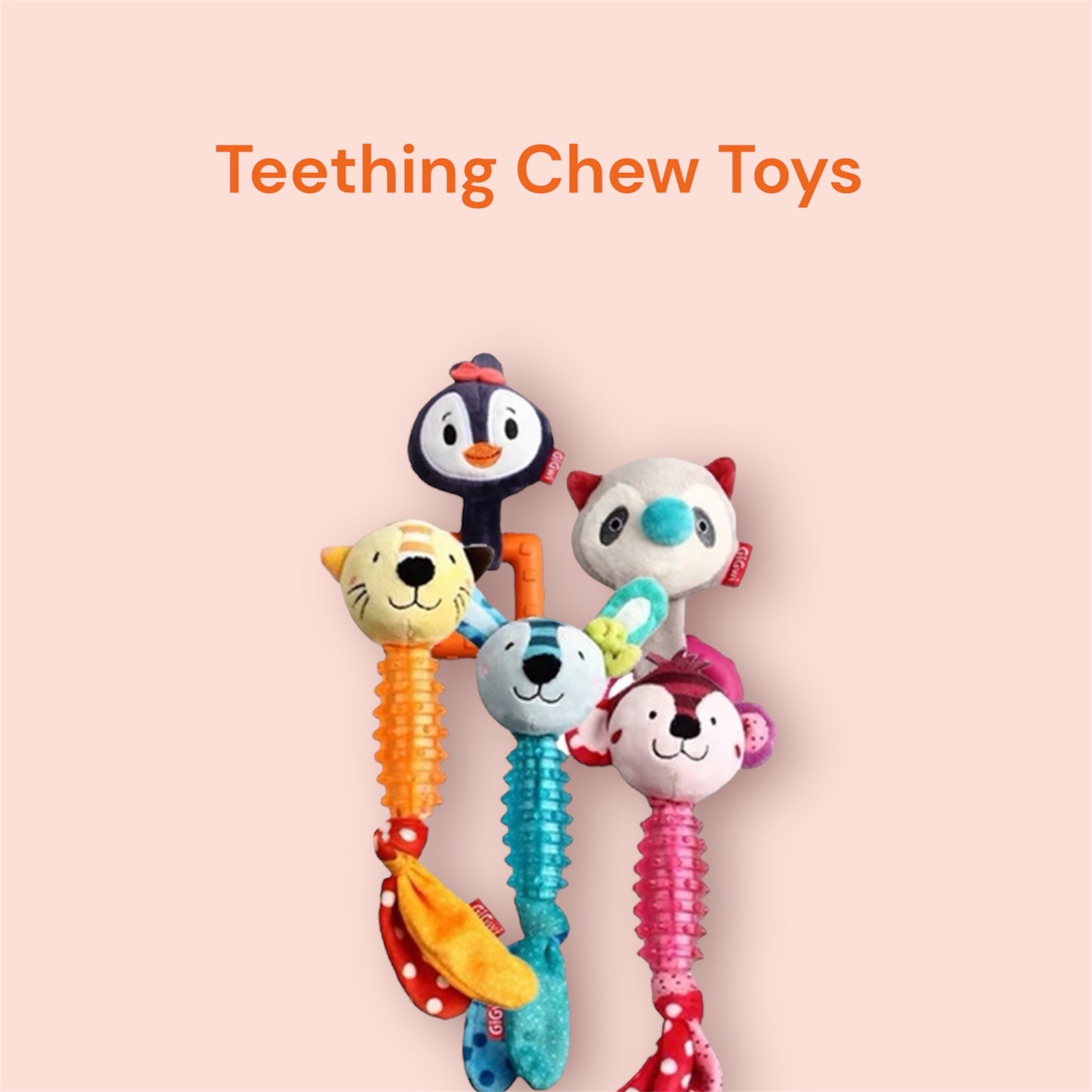 Teething Chew Toys - Sprinkles & Cookies Corner