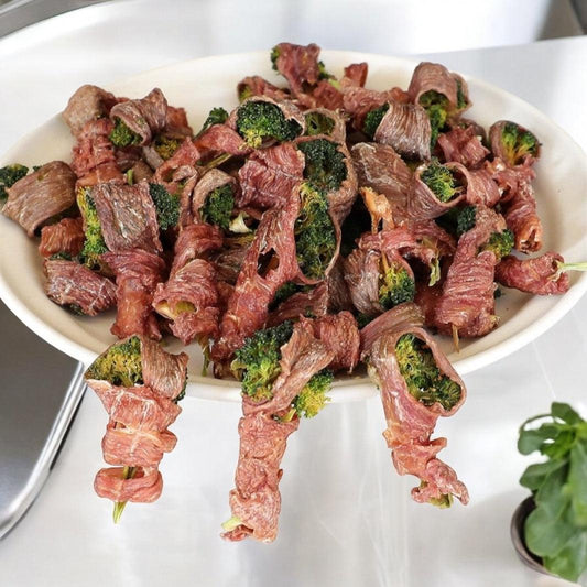 Handmade Air-Dried Duck Wrapped Broccoli - Sprinkles & Cookies Corner