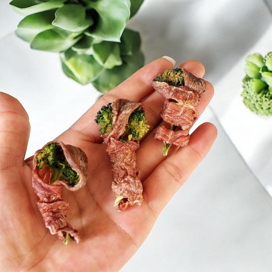 Handmade Air-Dried Duck Wrapped Broccoli - Sprinkles & Cookies Corner